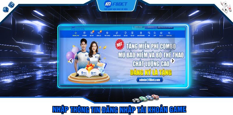Nhập thông tin đăng nhập tài khoản game
